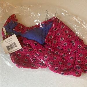 NWT Vera Bradley rio Rosie Pink and Blue Printed Scarf